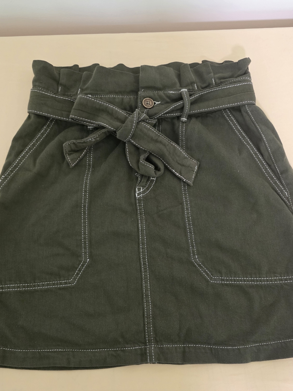 Free People Splendor In The Grass Skirt in the color Army green